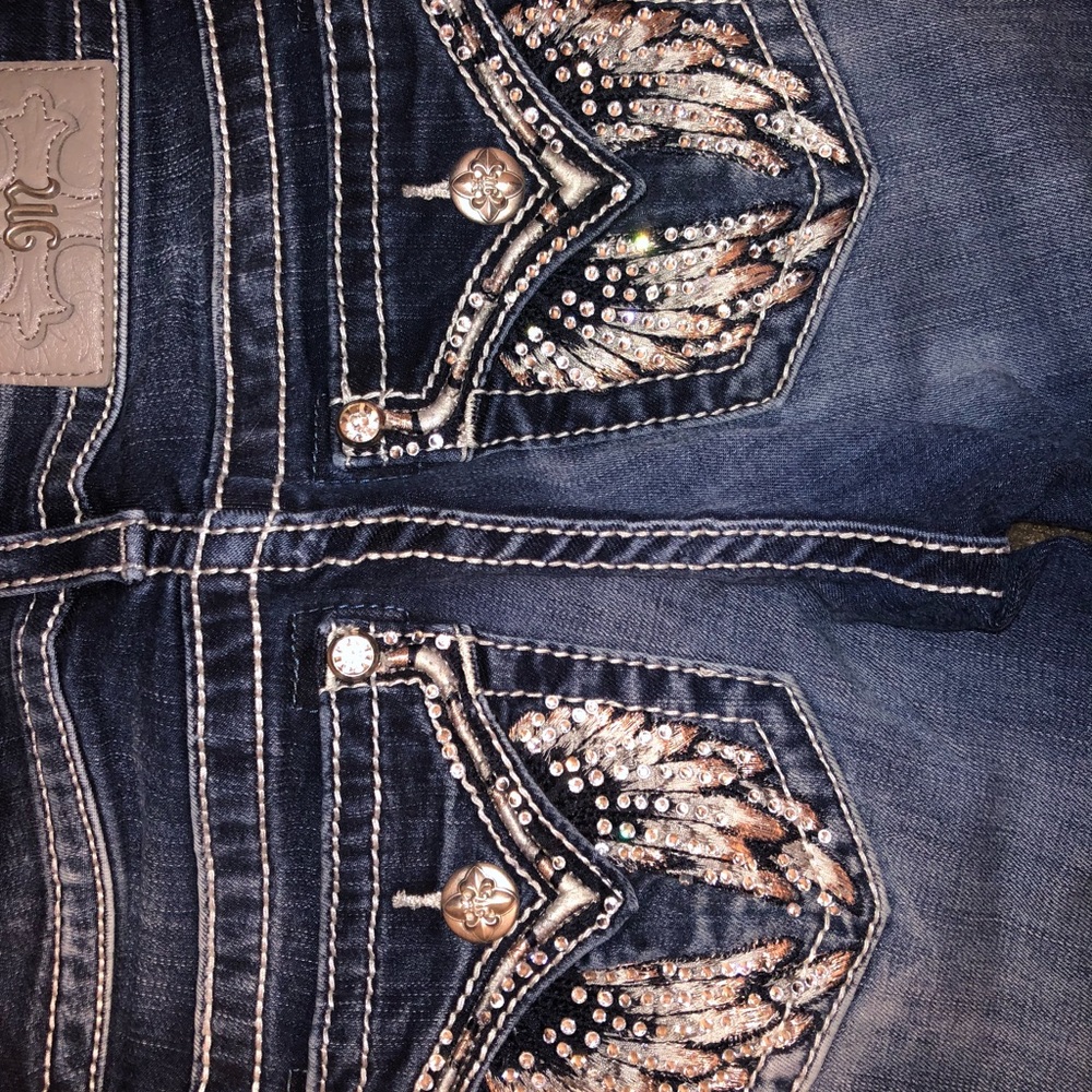 miss me boot cut jeans size 24,35